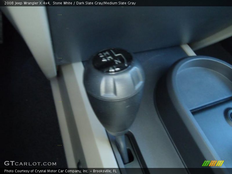 Stone White / Dark Slate Gray/Medium Slate Gray 2008 Jeep Wrangler X 4x4