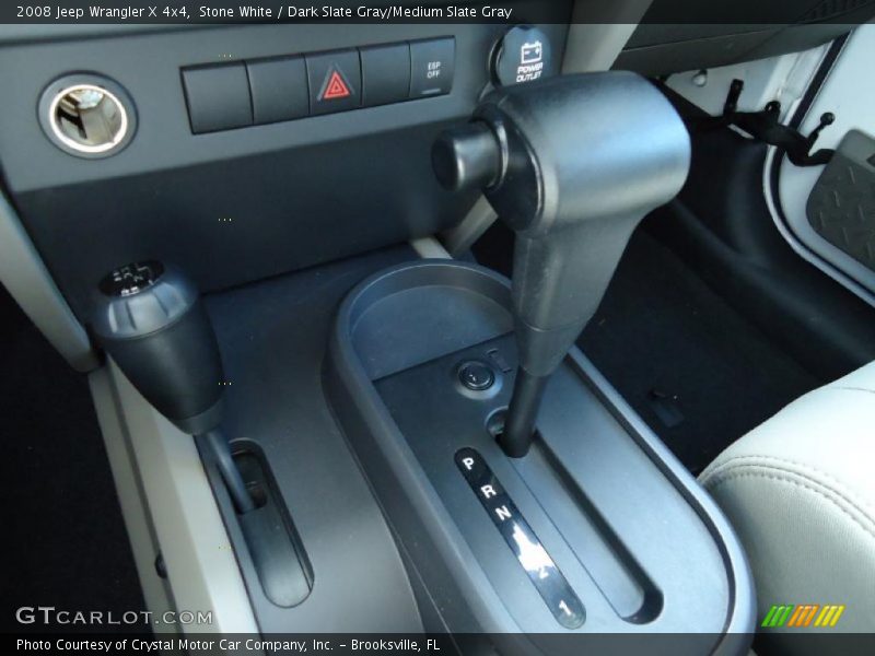 Stone White / Dark Slate Gray/Medium Slate Gray 2008 Jeep Wrangler X 4x4