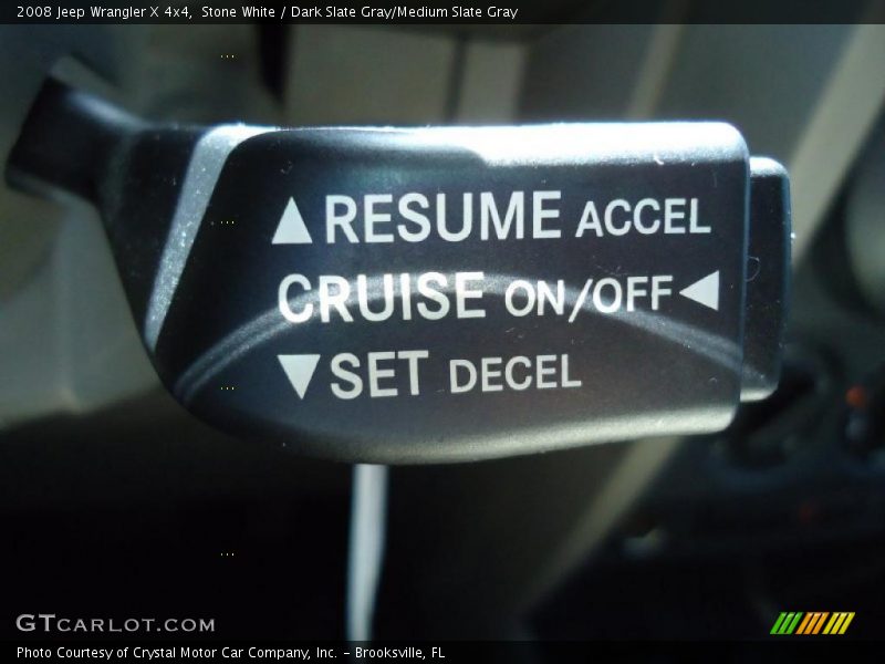Stone White / Dark Slate Gray/Medium Slate Gray 2008 Jeep Wrangler X 4x4