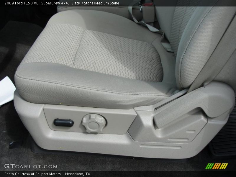 Black / Stone/Medium Stone 2009 Ford F150 XLT SuperCrew 4x4