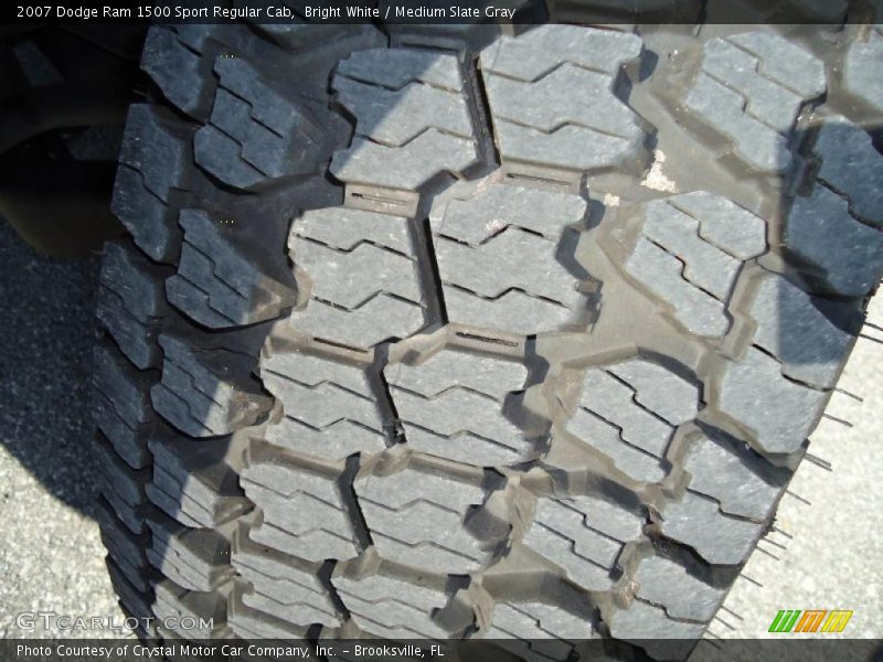 Bright White / Medium Slate Gray 2007 Dodge Ram 1500 Sport Regular Cab