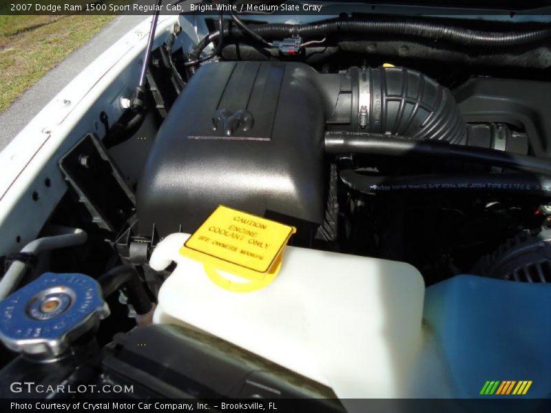 Bright White / Medium Slate Gray 2007 Dodge Ram 1500 Sport Regular Cab