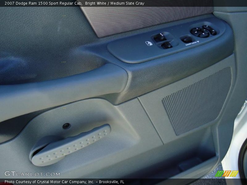 Bright White / Medium Slate Gray 2007 Dodge Ram 1500 Sport Regular Cab