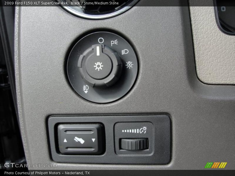 Black / Stone/Medium Stone 2009 Ford F150 XLT SuperCrew 4x4