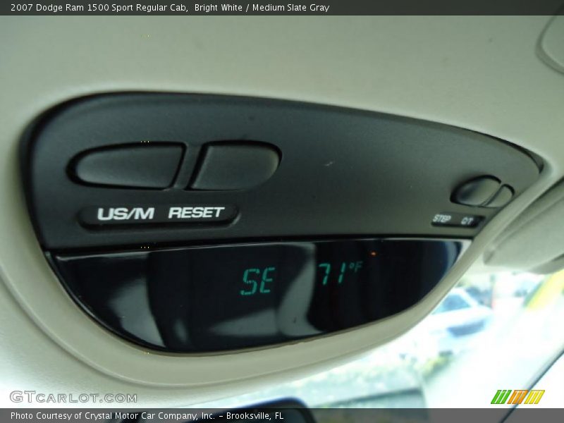Bright White / Medium Slate Gray 2007 Dodge Ram 1500 Sport Regular Cab