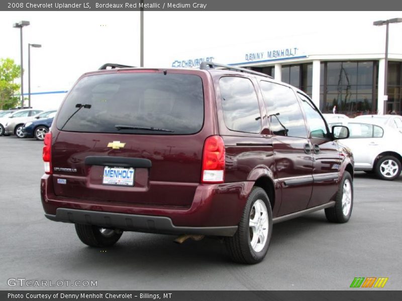 Bordeaux Red Metallic / Medium Gray 2008 Chevrolet Uplander LS