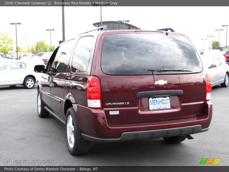 Bordeaux Red Metallic / Medium Gray 2008 Chevrolet Uplander LS