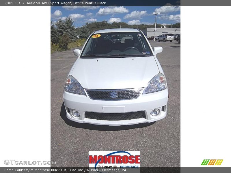 White Pearl / Black 2005 Suzuki Aerio SX AWD Sport Wagon
