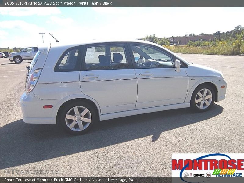 White Pearl / Black 2005 Suzuki Aerio SX AWD Sport Wagon