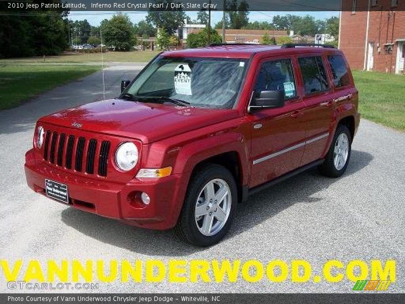 Inferno Red Crystal Pearl / Dark Slate Gray 2010 Jeep Patriot Latitude