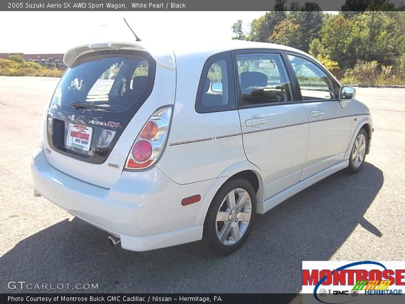 White Pearl / Black 2005 Suzuki Aerio SX AWD Sport Wagon