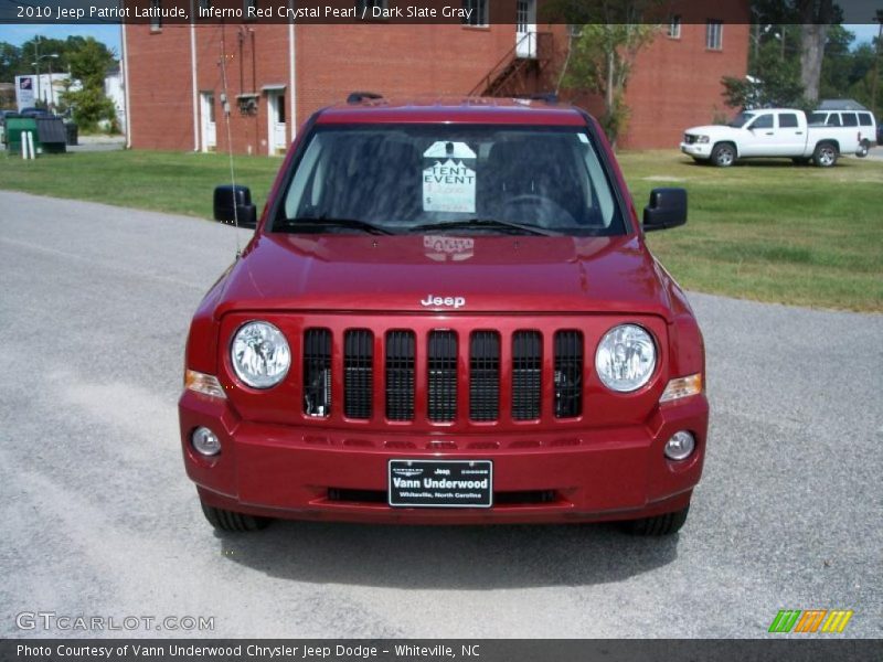 Inferno Red Crystal Pearl / Dark Slate Gray 2010 Jeep Patriot Latitude