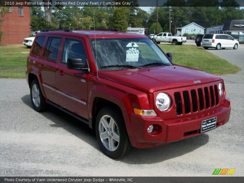 Inferno Red Crystal Pearl / Dark Slate Gray 2010 Jeep Patriot Latitude