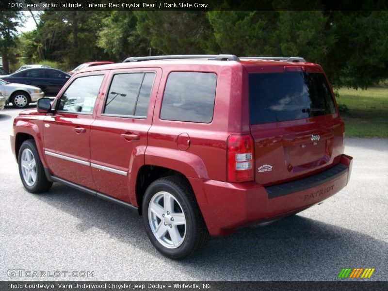 Inferno Red Crystal Pearl / Dark Slate Gray 2010 Jeep Patriot Latitude