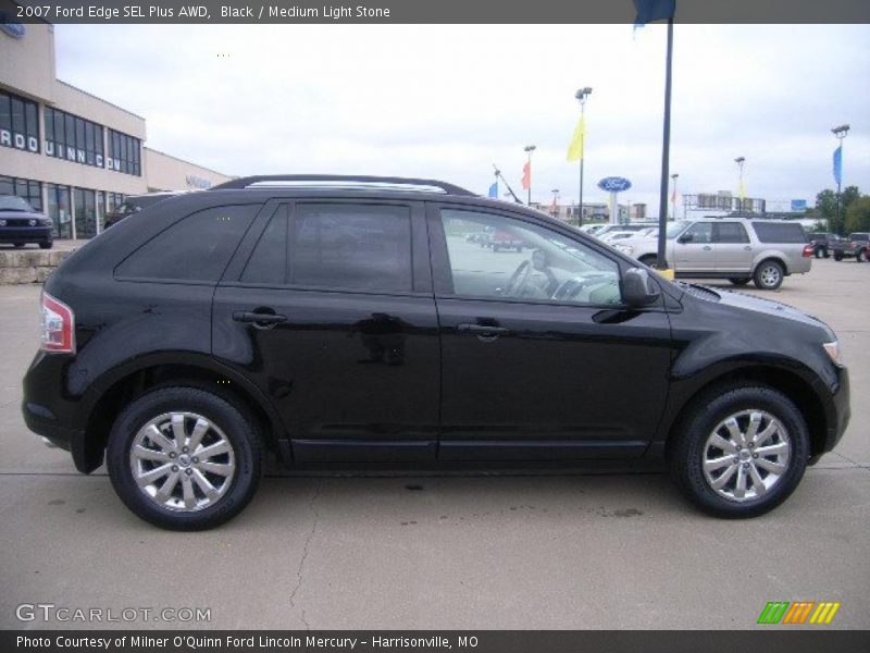 Black / Medium Light Stone 2007 Ford Edge SEL Plus AWD