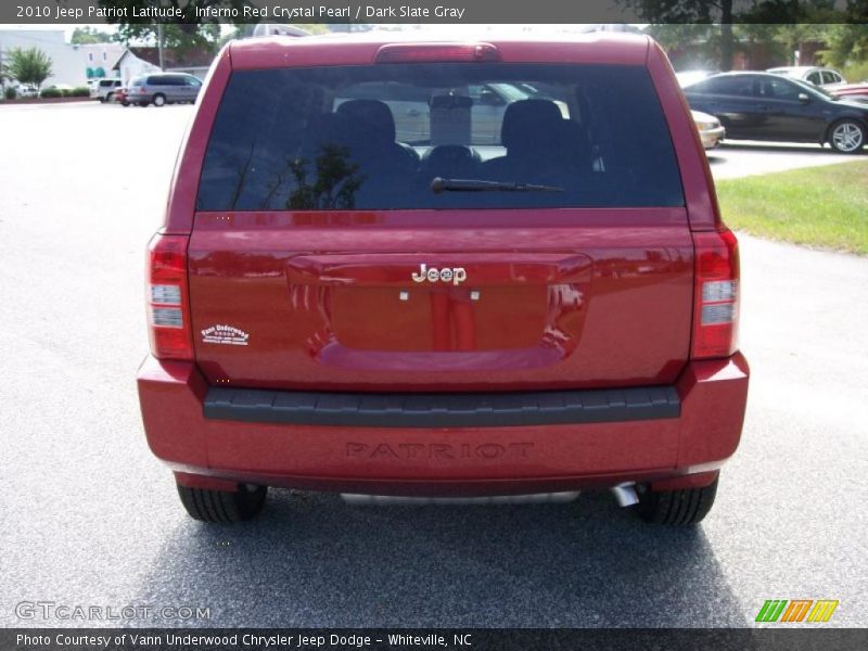 Inferno Red Crystal Pearl / Dark Slate Gray 2010 Jeep Patriot Latitude