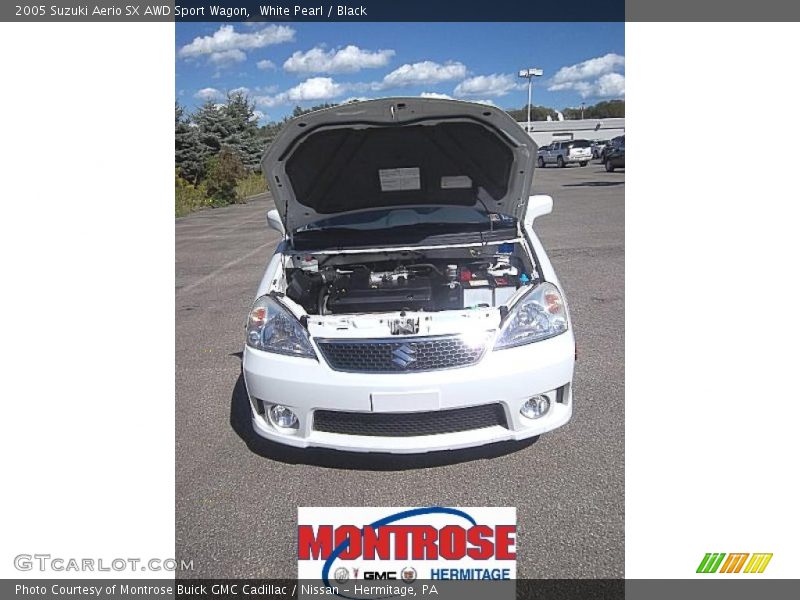 White Pearl / Black 2005 Suzuki Aerio SX AWD Sport Wagon