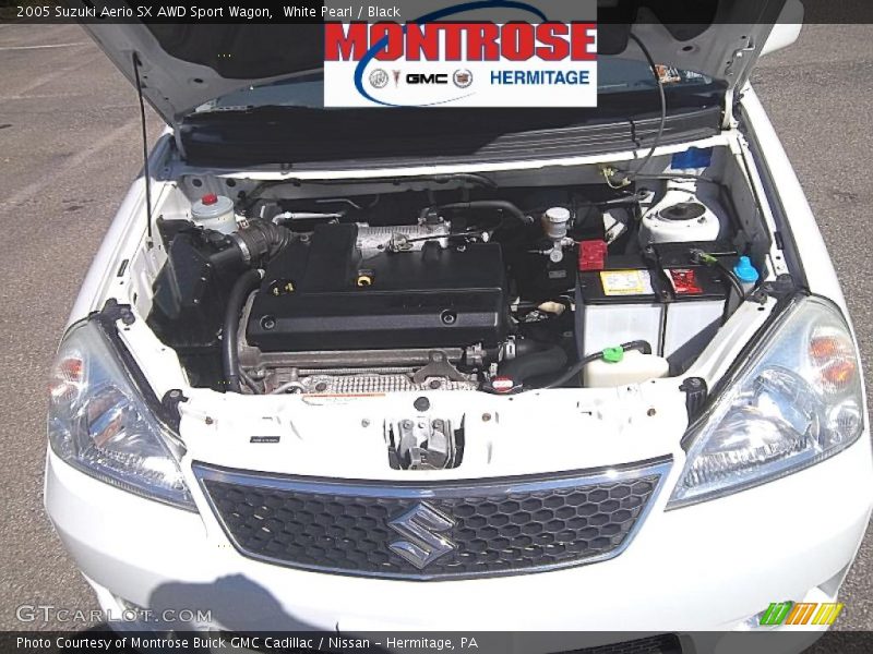 White Pearl / Black 2005 Suzuki Aerio SX AWD Sport Wagon