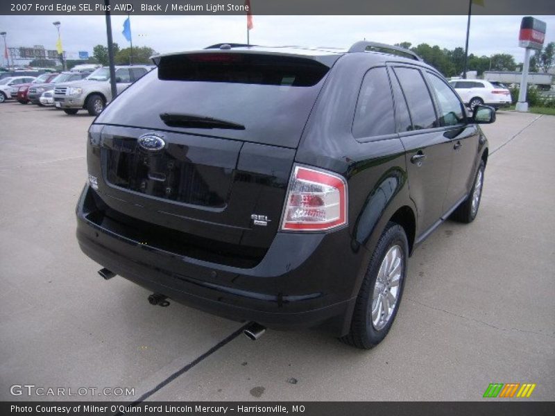 Black / Medium Light Stone 2007 Ford Edge SEL Plus AWD