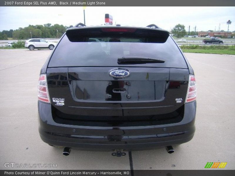 Black / Medium Light Stone 2007 Ford Edge SEL Plus AWD