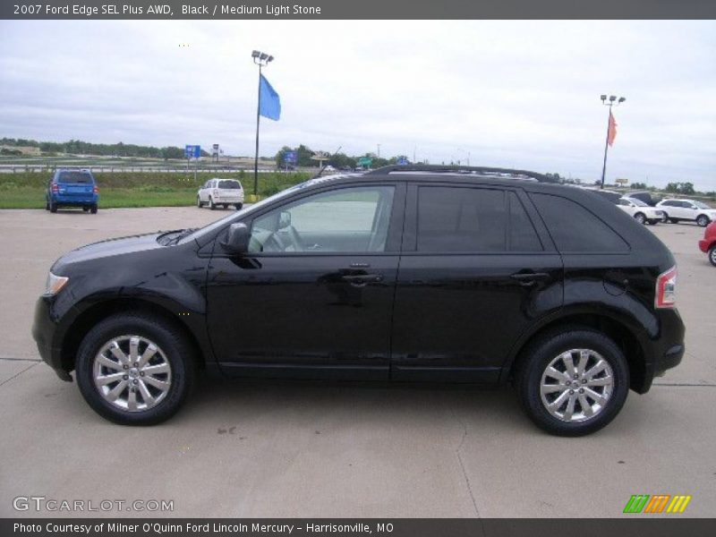 Black / Medium Light Stone 2007 Ford Edge SEL Plus AWD