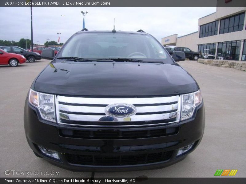 Black / Medium Light Stone 2007 Ford Edge SEL Plus AWD