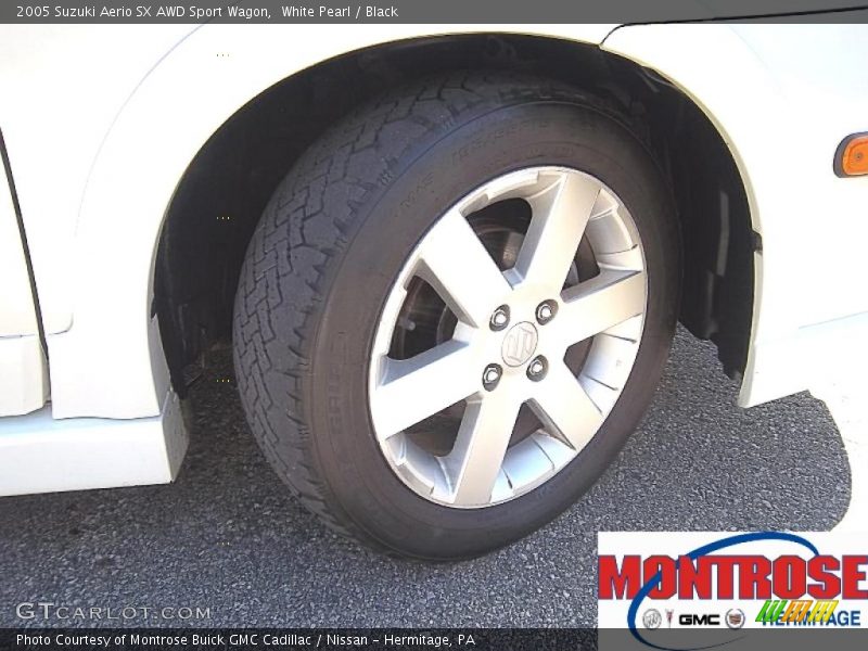 White Pearl / Black 2005 Suzuki Aerio SX AWD Sport Wagon