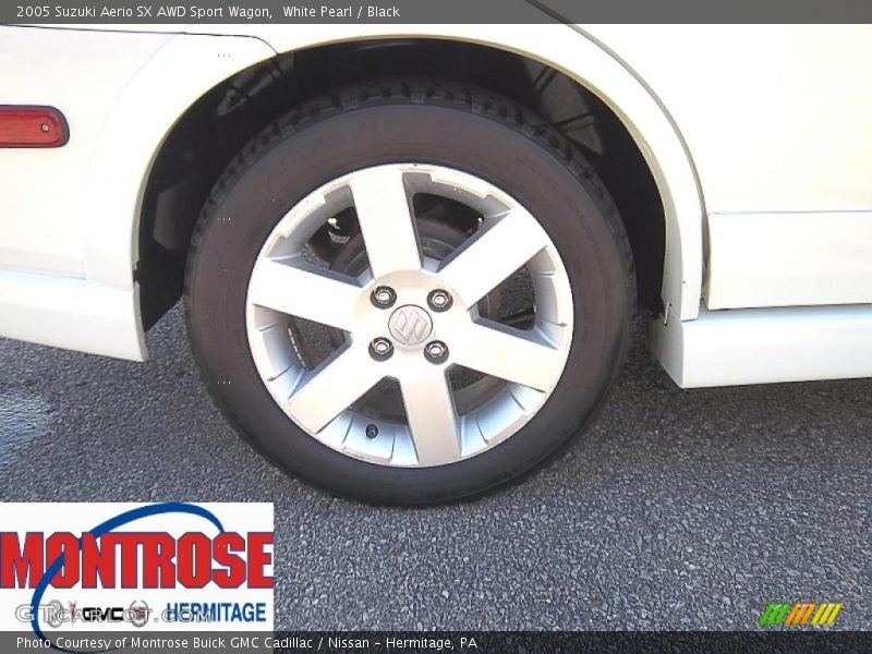 White Pearl / Black 2005 Suzuki Aerio SX AWD Sport Wagon