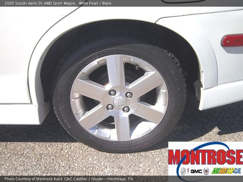 White Pearl / Black 2005 Suzuki Aerio SX AWD Sport Wagon