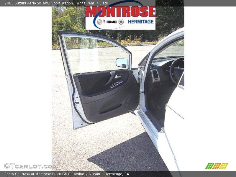 White Pearl / Black 2005 Suzuki Aerio SX AWD Sport Wagon