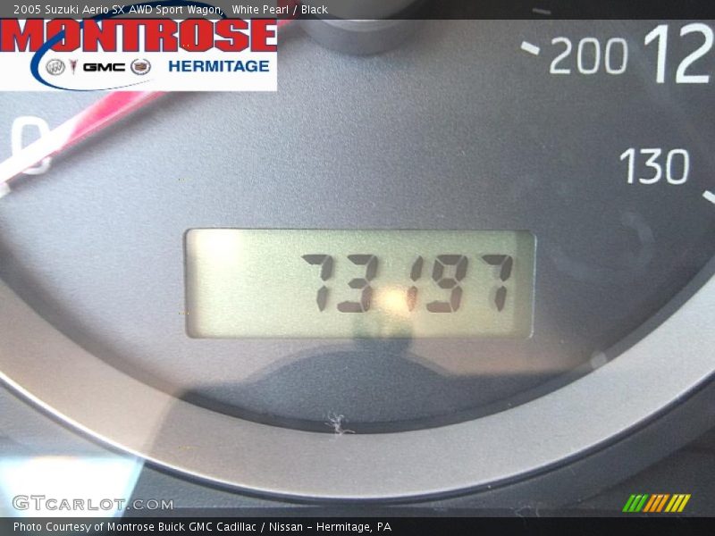 White Pearl / Black 2005 Suzuki Aerio SX AWD Sport Wagon