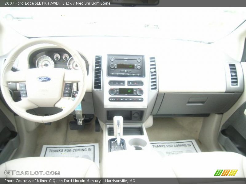 Black / Medium Light Stone 2007 Ford Edge SEL Plus AWD