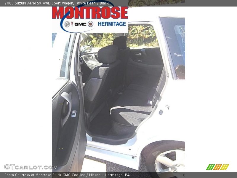White Pearl / Black 2005 Suzuki Aerio SX AWD Sport Wagon