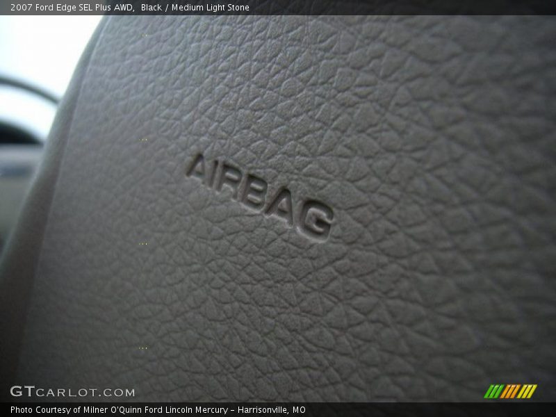 Black / Medium Light Stone 2007 Ford Edge SEL Plus AWD