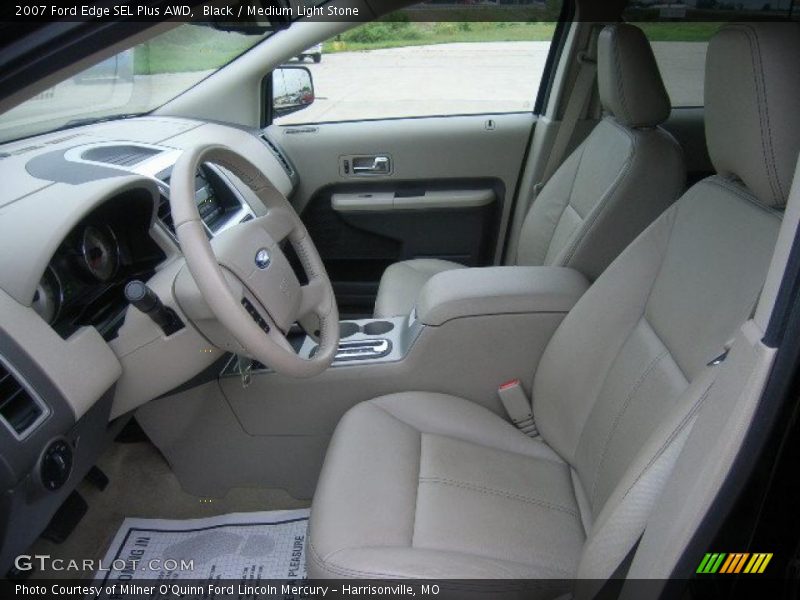 Black / Medium Light Stone 2007 Ford Edge SEL Plus AWD
