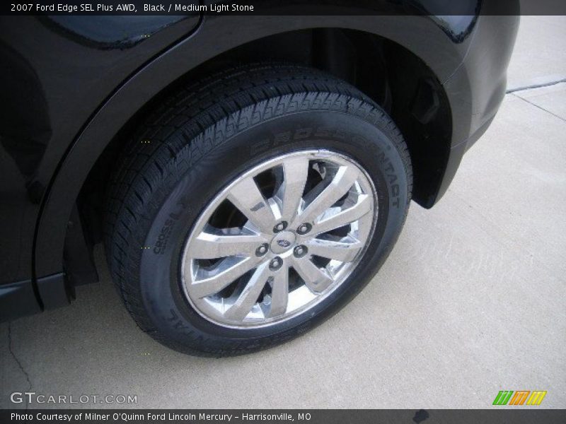 Black / Medium Light Stone 2007 Ford Edge SEL Plus AWD