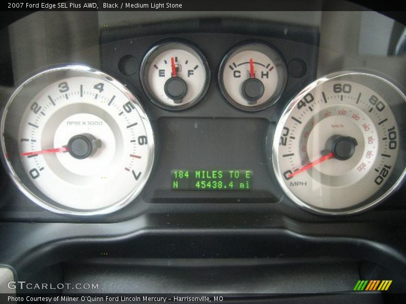 Black / Medium Light Stone 2007 Ford Edge SEL Plus AWD