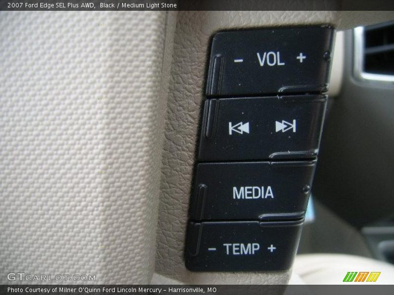 Black / Medium Light Stone 2007 Ford Edge SEL Plus AWD