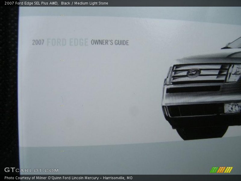 Black / Medium Light Stone 2007 Ford Edge SEL Plus AWD