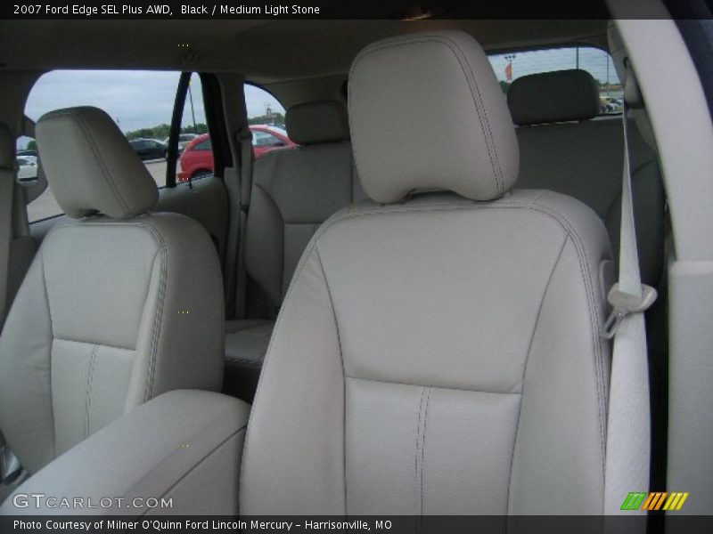 Black / Medium Light Stone 2007 Ford Edge SEL Plus AWD