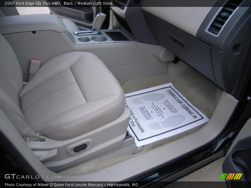Black / Medium Light Stone 2007 Ford Edge SEL Plus AWD