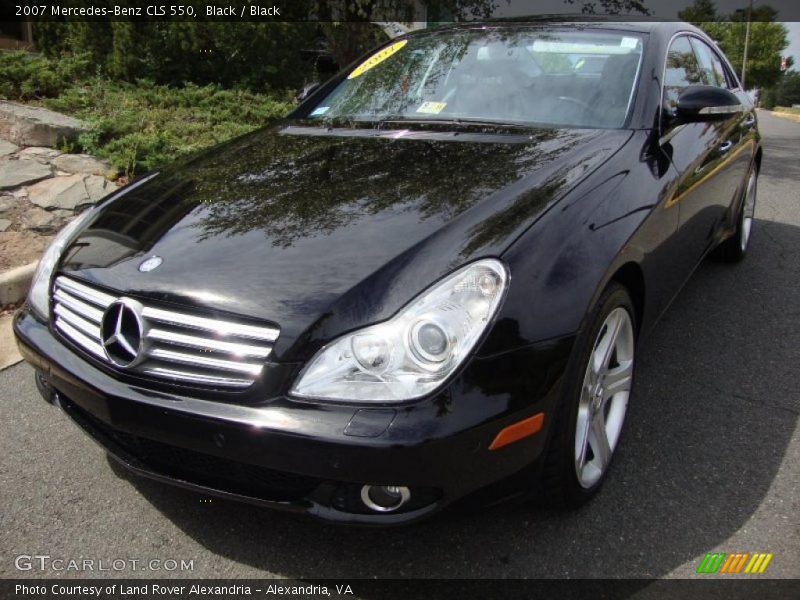 Black / Black 2007 Mercedes-Benz CLS 550