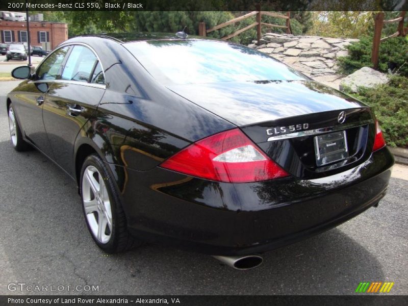Black / Black 2007 Mercedes-Benz CLS 550
