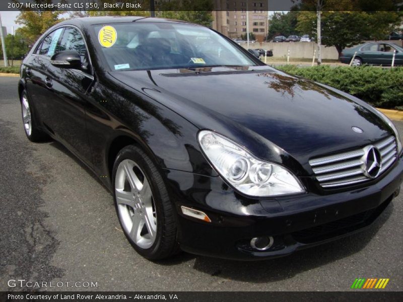 Black / Black 2007 Mercedes-Benz CLS 550