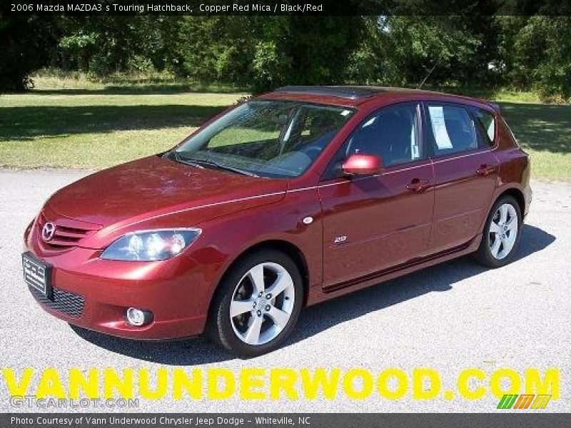 Copper Red Mica / Black/Red 2006 Mazda MAZDA3 s Touring Hatchback