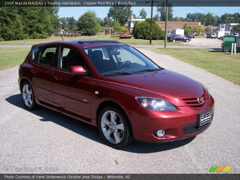 Copper Red Mica / Black/Red 2006 Mazda MAZDA3 s Touring Hatchback