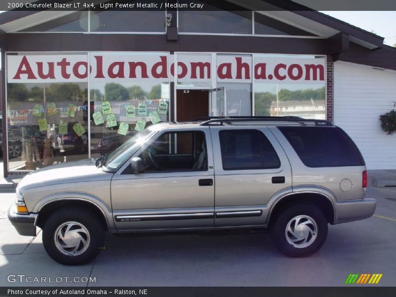 Light Pewter Metallic / Medium Gray 2000 Chevrolet Blazer LT 4x4