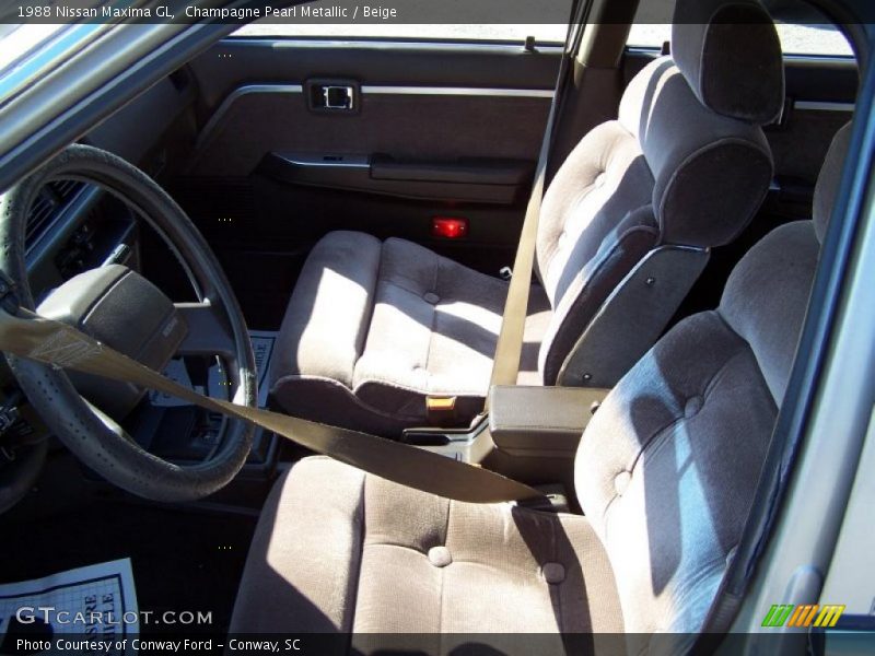 Champagne Pearl Metallic / Beige 1988 Nissan Maxima GL