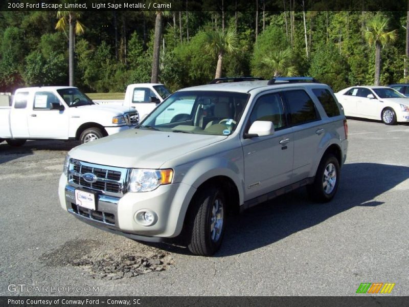 Light Sage Metallic / Camel 2008 Ford Escape Limited