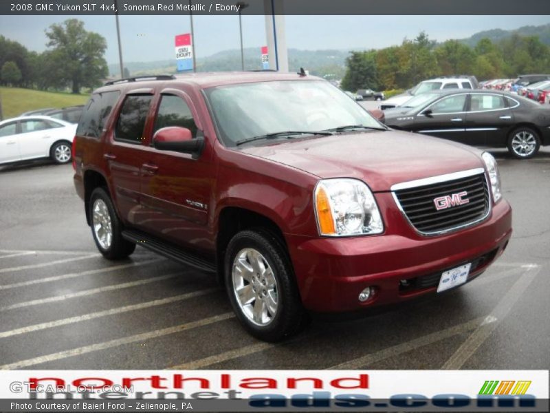 Sonoma Red Metallic / Ebony 2008 GMC Yukon SLT 4x4